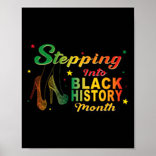 Affiche Entrer dans le Mois de l'histoire des Noirs Africa
