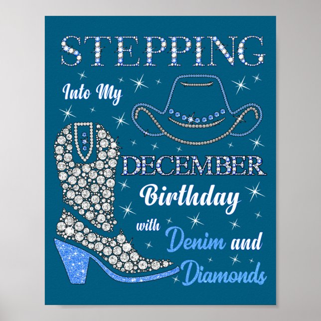 Affiche Entrer Dans Mon Anniversaire De Décembre Avec Deni (Devant)