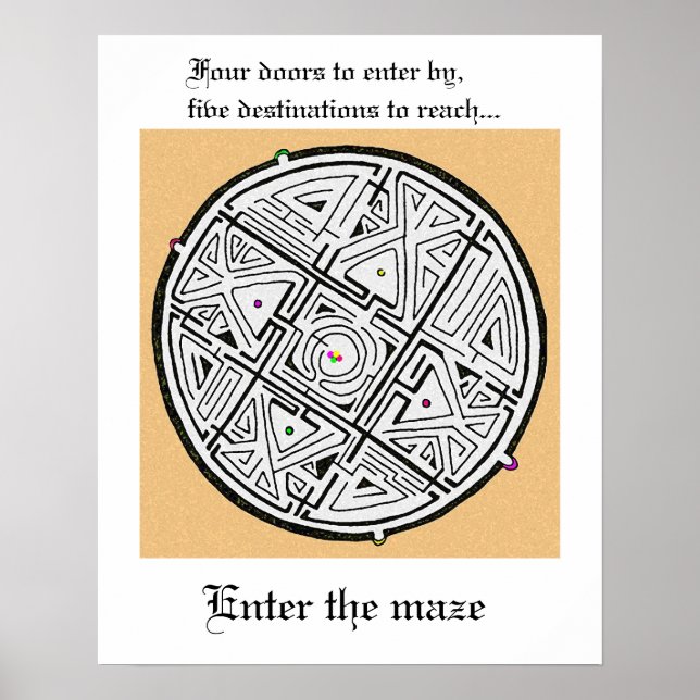 Affiche Entrez dans le labyrinthe (Devant)