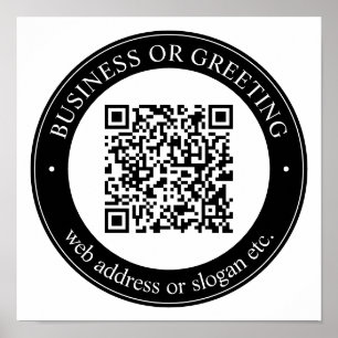 Affiche Entrez un site Web pour le code QR instantané