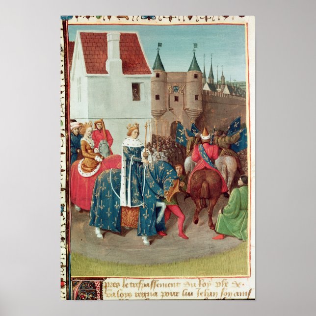 Affiche Entry into Paris of King Jean II  Le Bon (Devant)