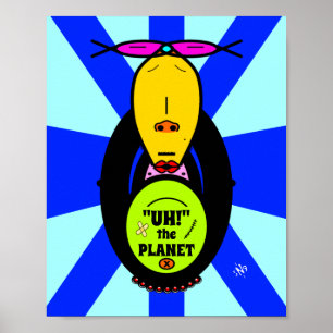 Affiche Environnement & mascotte singe v1