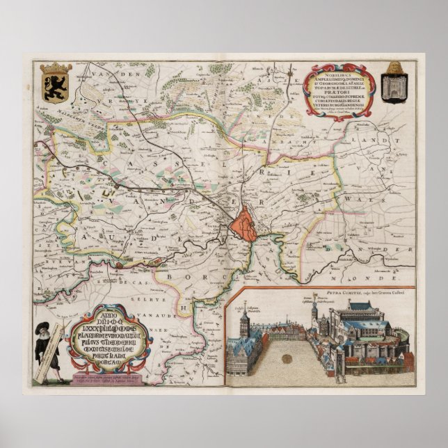 Affiche Environs de Gand (Devant)