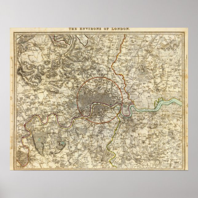 Affiche Environs de Londres (Devant)