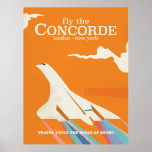 Affiche Envolez-vous à bord du Concorde