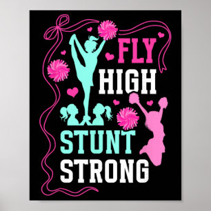 Affiche Envolez-vous haut Cascader Fort Cheerleader Cheerl