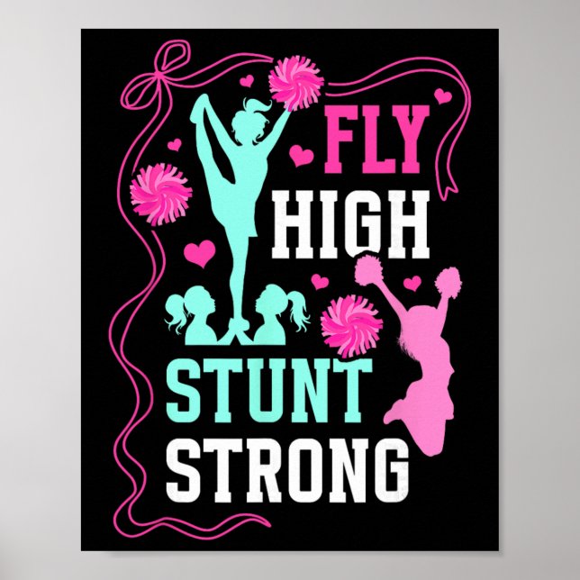 Affiche Envolez-vous haut Cascader Fort Cheerleader Cheerl (Devant)