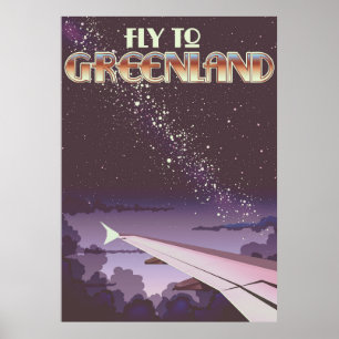 Affiche Envolez-vous pour le Groenland