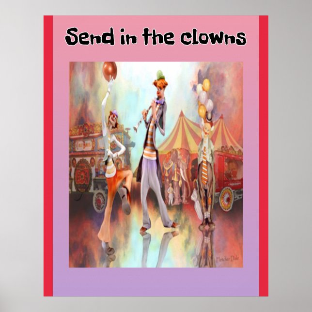 Affiche Envoyer dans les Clowns (Devant)