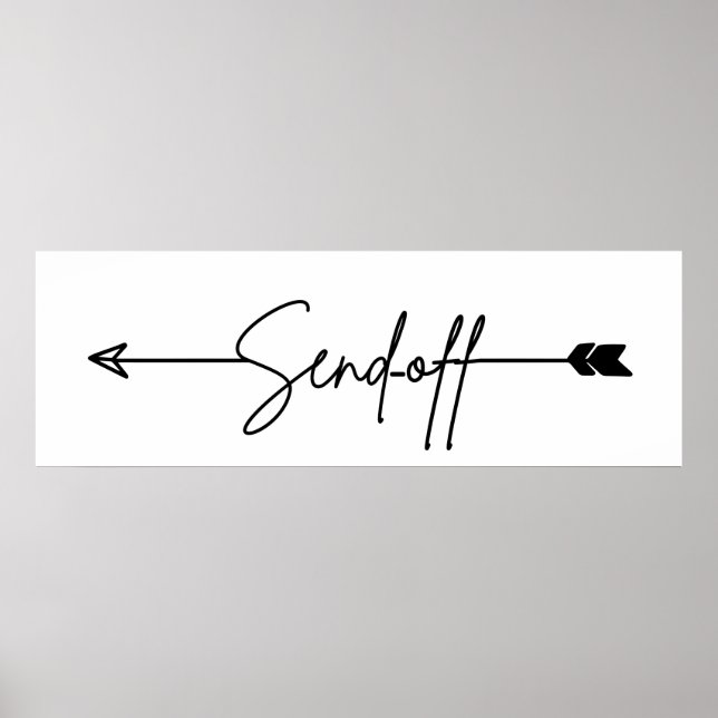 Affiche Envoyer le panneau Mariage de direction de signe (Devant)