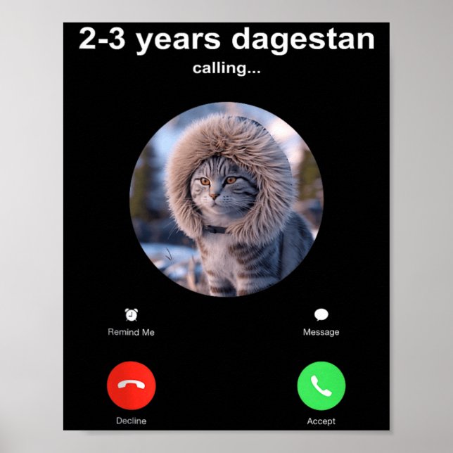 Affiche Envoyez-le 2-3 ans au Daghestan (Devant)