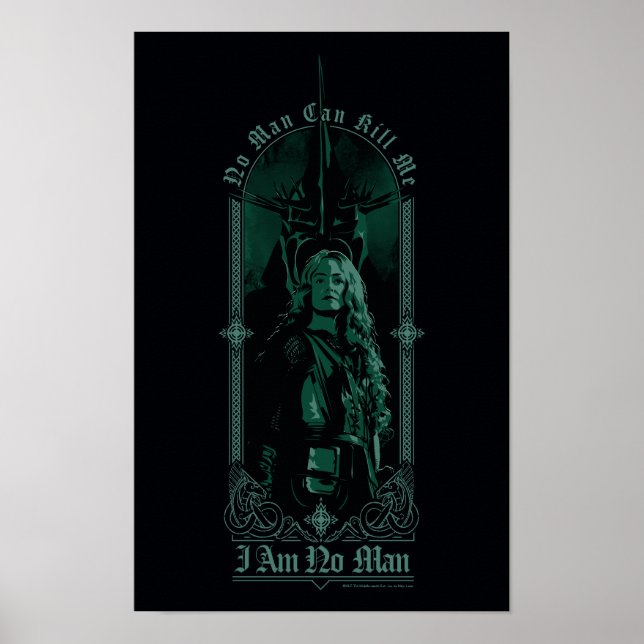 Affiche Éowyn contre SAURON™ "Je ne suis pas un homme" Gra (Devant)