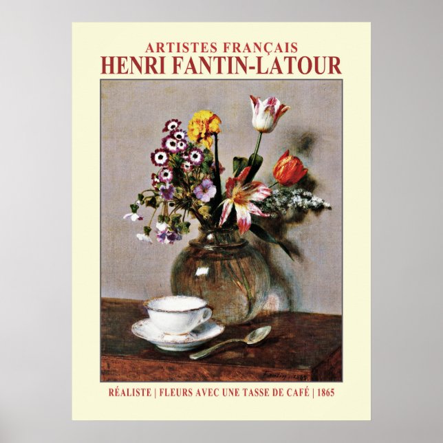 Affiche EP Nature morte de Fantin-Latour (Devant)