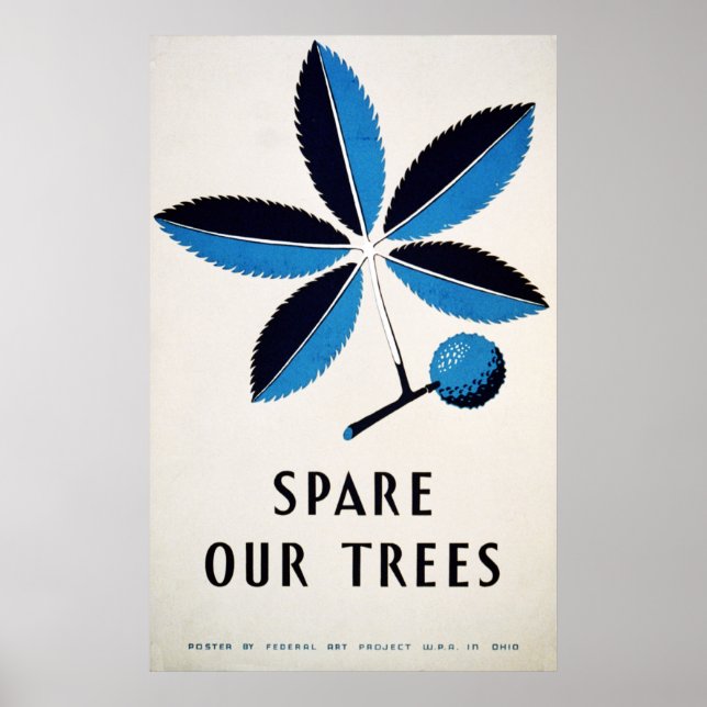 Affiche Épargnez nos arbres (Devant)