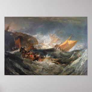 Affiche Épave du Minotaure, J. M. William Turner