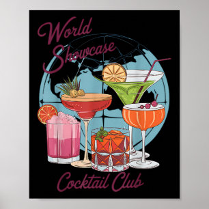Affiche Epcot Drinking World Showcase Tail Club Boire T