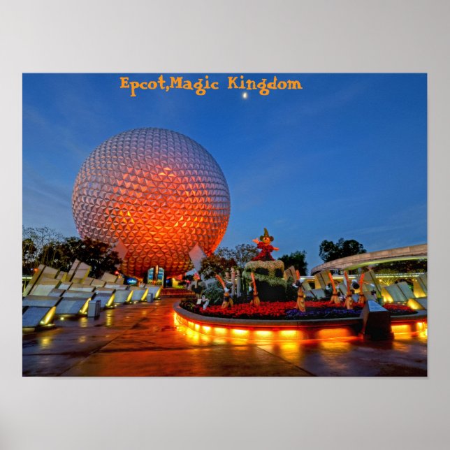Affiche Epcot, Magic Kingdom, Floride (Devant)