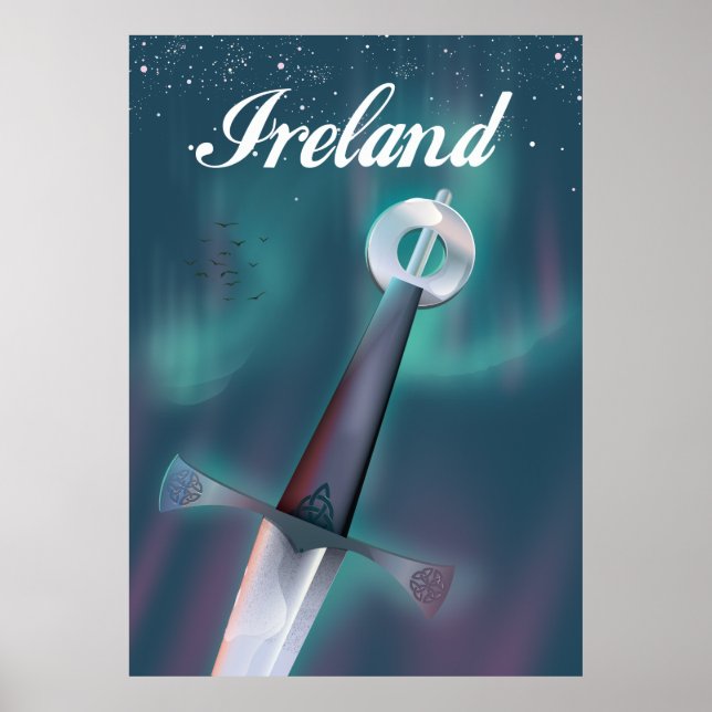 Affiche épée celtique d'Irlande (Devant)