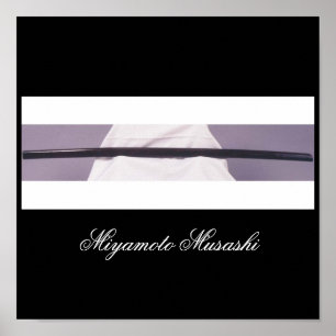 Affiche Épée en bois de Miyamoto Musashi
