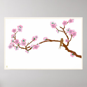 Affiche Épervier sur l'arbre