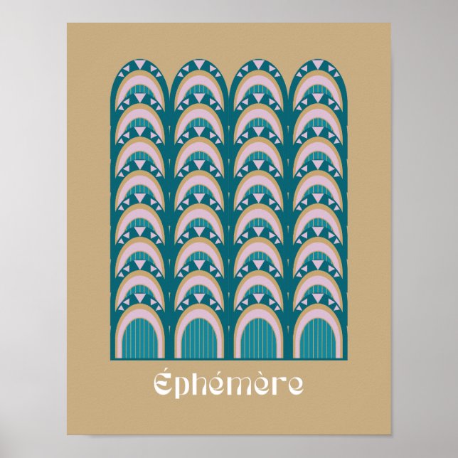 Affiche éphémère Art Deco style  (Devant)