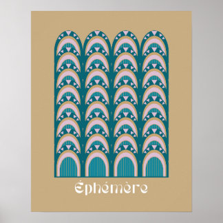 Affiche éphémère Art Deco style