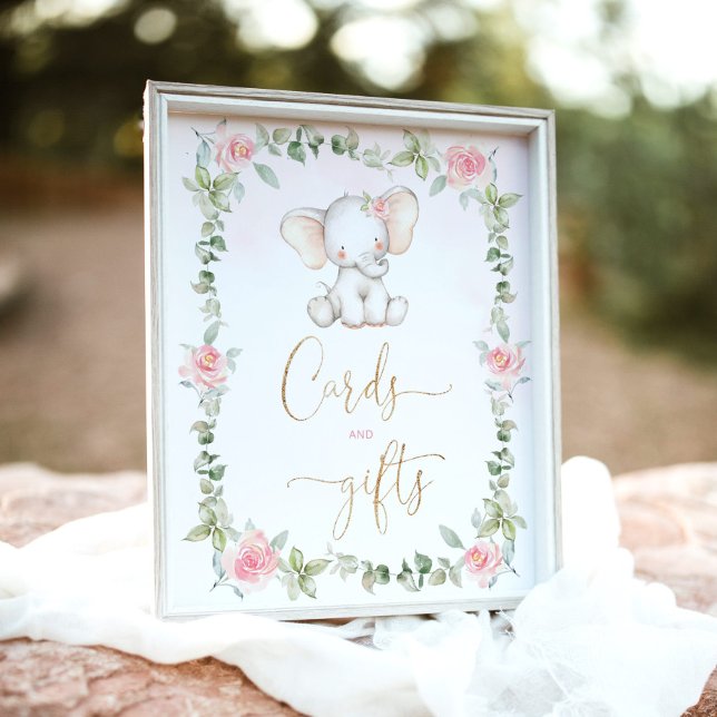 Affiche Éphèse d'eucalyptus floral Cartes et cadeaux (Créateur téléchargé)