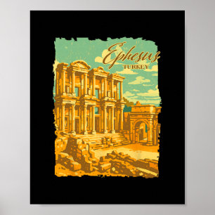 Affiche Ephèse Turquie Voyage Voyage Rencontre-moi à Ephès