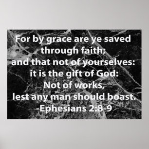 Affiche Éphésiens 2:8-9