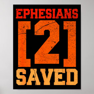 Affiche Ephésiens 2 Sauvé Inspirant Chrétien
