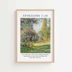 Affiche Éphésiens 3:20 Verse de la Bible