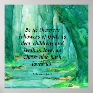 Affiche Éphésiens 5:1-2