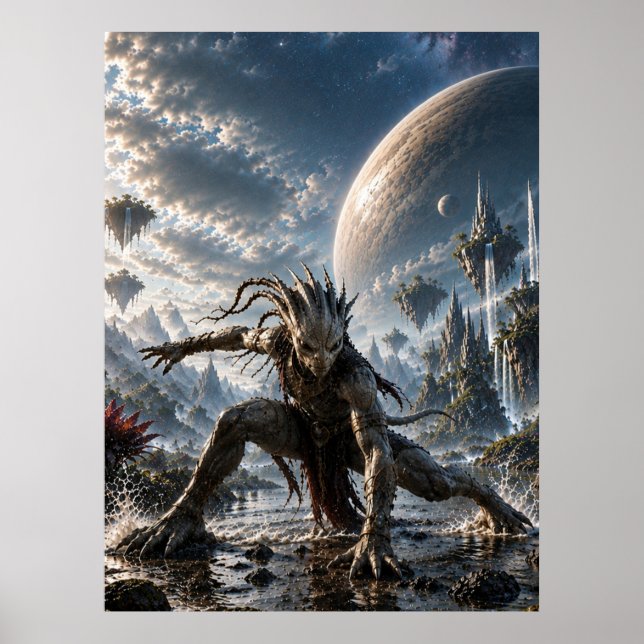 Affiche Epic Cosmic Guardian in a Fantasy World (Devant)