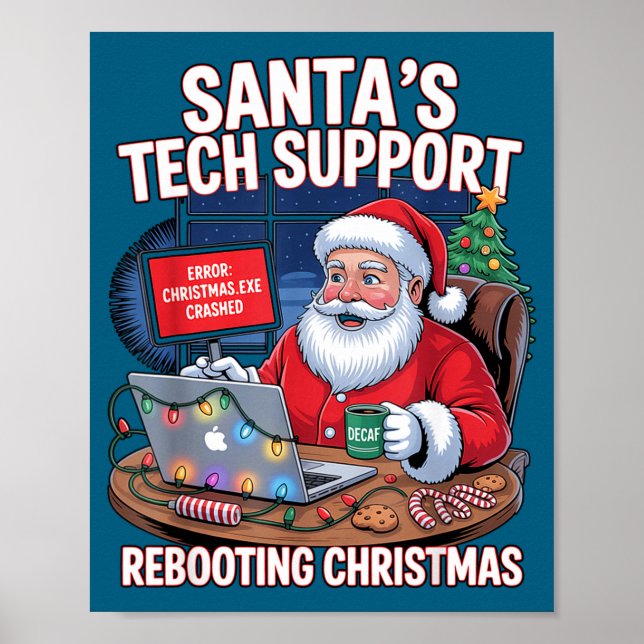 Affiche Epic Santa Rebooting Support s Tech (Devant)