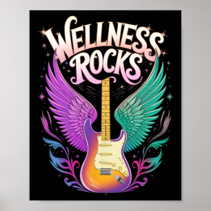 Affiche Epic Wellness Rocks Professeur de Yoga Fitness Pt 