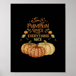Affiche Épice citrouille Et Tout Nice - Mème Automne Qu