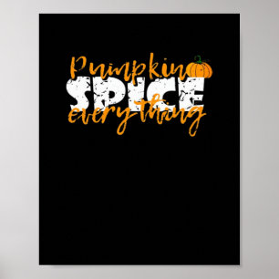Affiche Épice citrouille Tout Halloween Drôle