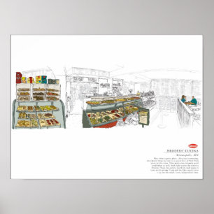 Affiche épicerie de broders