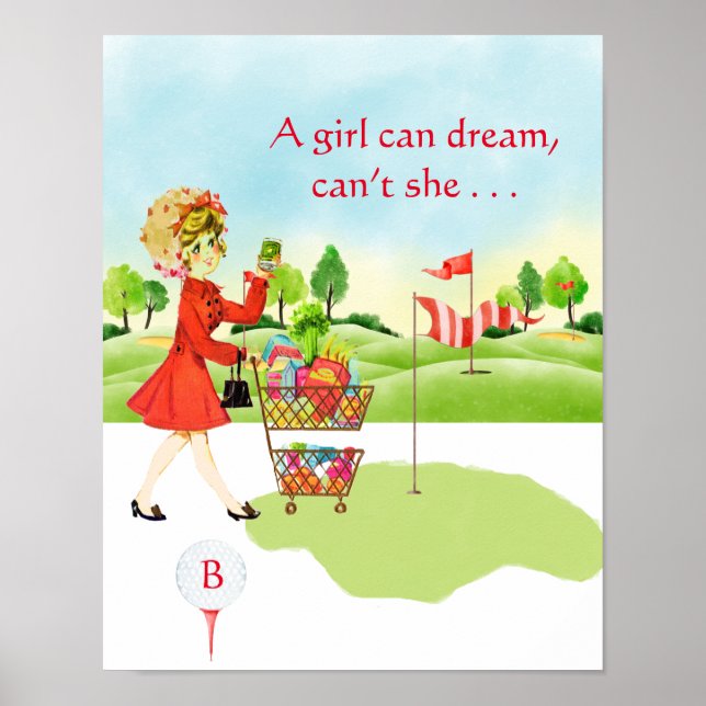 Affiche Épicerie d'Humour vs Golf Girl Can Dream (Devant)
