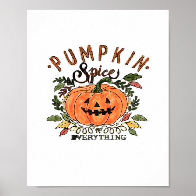 Affiche Épices citrouilles - Collection Halloween (Devant)