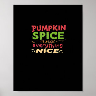 Affiche Épices citrouilles Et Tout Bien Design