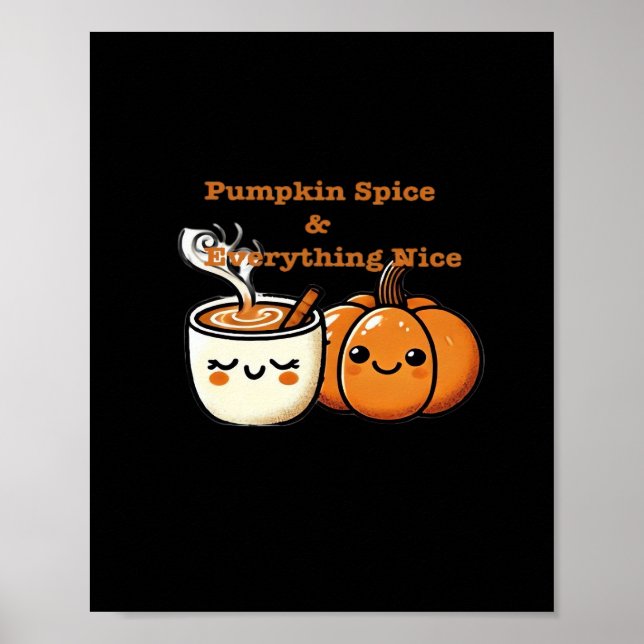 Affiche Épices citrouilles et tout Nice - Automne automne (Devant)
