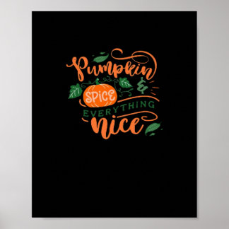 Affiche Épices citrouilles Et Tout Nice Automne Automne Au
