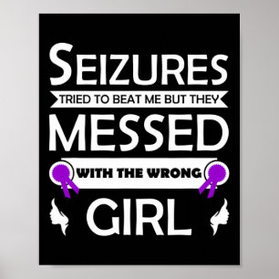 Affiche Epilepsie Conscience de la saisie Trouble épilepti