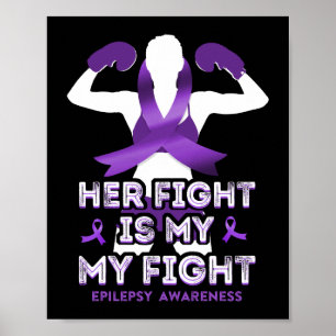 Affiche Epilepsie Conscience Son Combat Est Mon Ribbon Com
