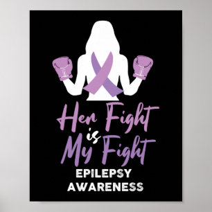 Affiche Epilepsie Conscience Son Combat Est Mon Ribbon Com