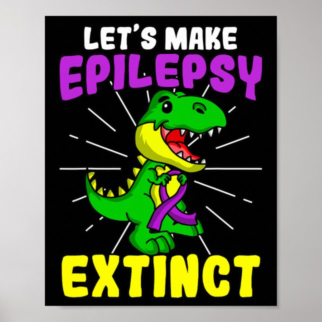 Affiche Epilepsie Guerrier Epileptique Extinct Dinosaure S (Devant)