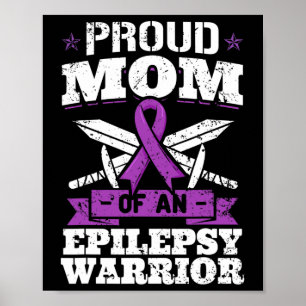 Affiche Epilepsie Guerrier Maman Epileptique Saisie Troubl