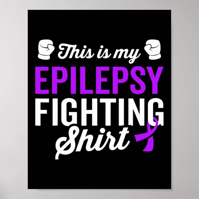 Affiche Epilepsie Guerrier Survivant Sensibilisation Obten (Devant)