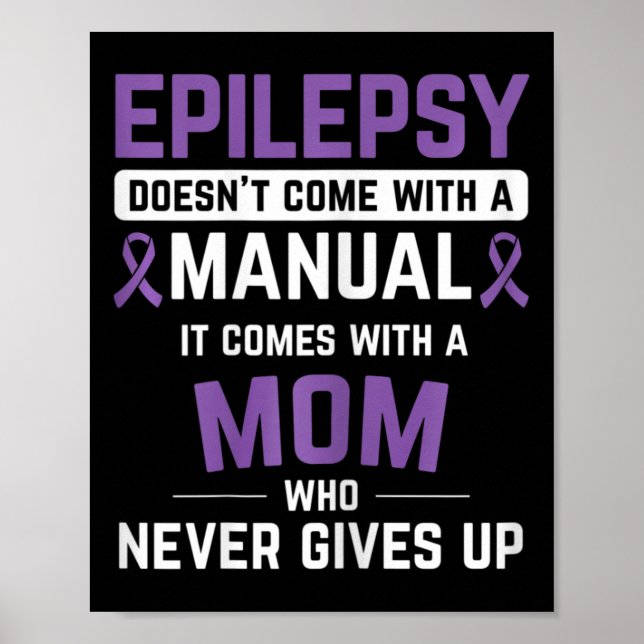 Affiche Epilepsie Maman Epilepsie Conscience de l'épilepsi (Devant)
